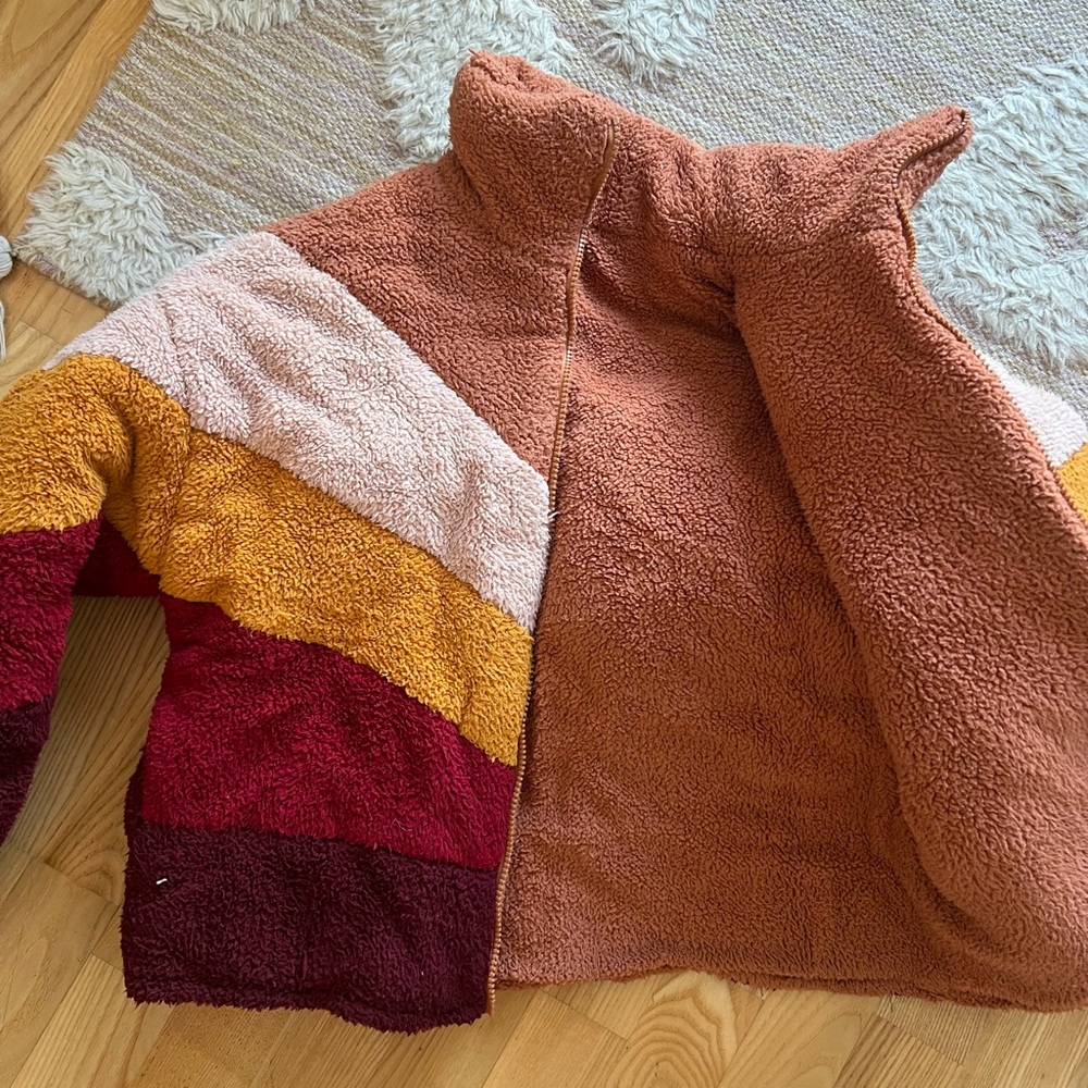 Multi-Coloured Fluffy Puffer Jacket - image 6